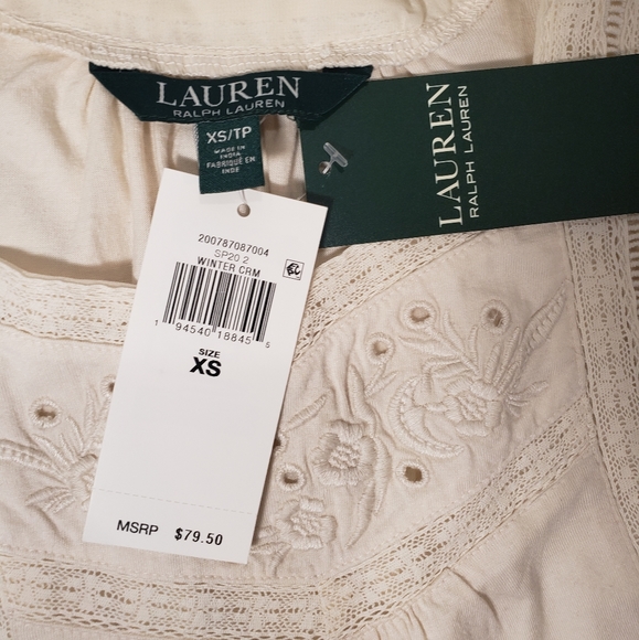 NWT Women's Lauren Ralph Lauren Blouse - Picture 3 of 3